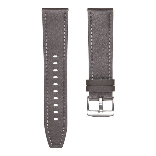 Suunto Run 'One Push' Leather Strap (Grey)