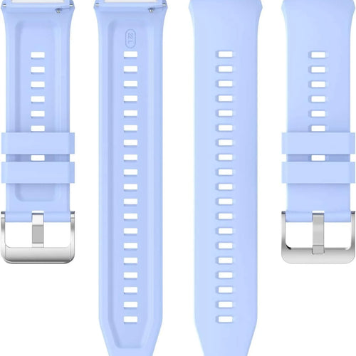 Silicone Strap, laid flat, separate parts, direct top view