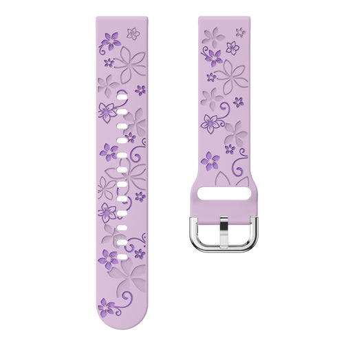 Withings Steel HR - 36mm Flower Silicone Strap (Lavender/Purple)