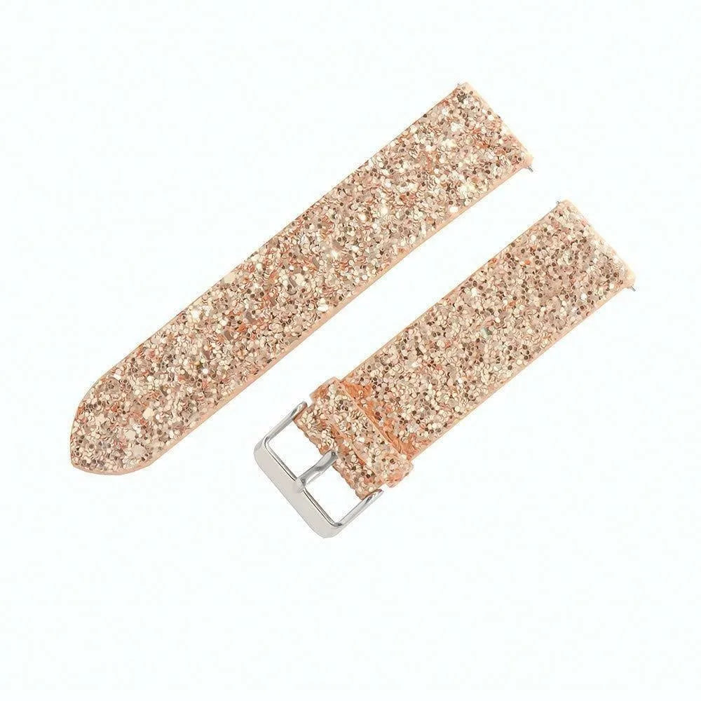 Coros Pace 2 Glitter Leather Strap (Rose Gold)