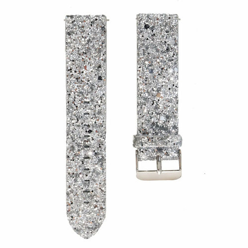 Coros Apex 2 Glitter Leather Strap (Silver)
