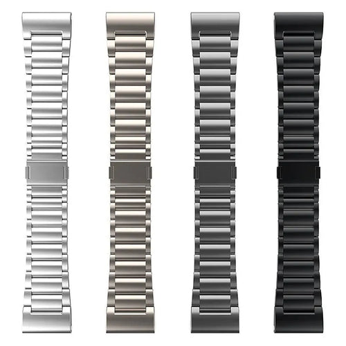 Magnetic Titanium Strap, graphite, laid flat, separate parts, direct top view