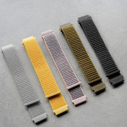 Fossil Gen 4 Explorist (HR) Nylon Strap (Grey/Pink)