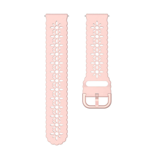 Withings ScanWatch Nova Patterned Silicone Strap (Pink)
