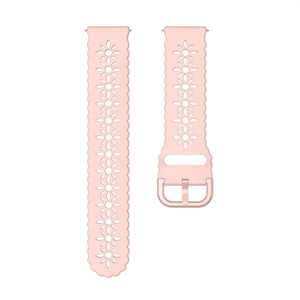 Coros Apex 2 Patterned Silicone Strap (Pink)