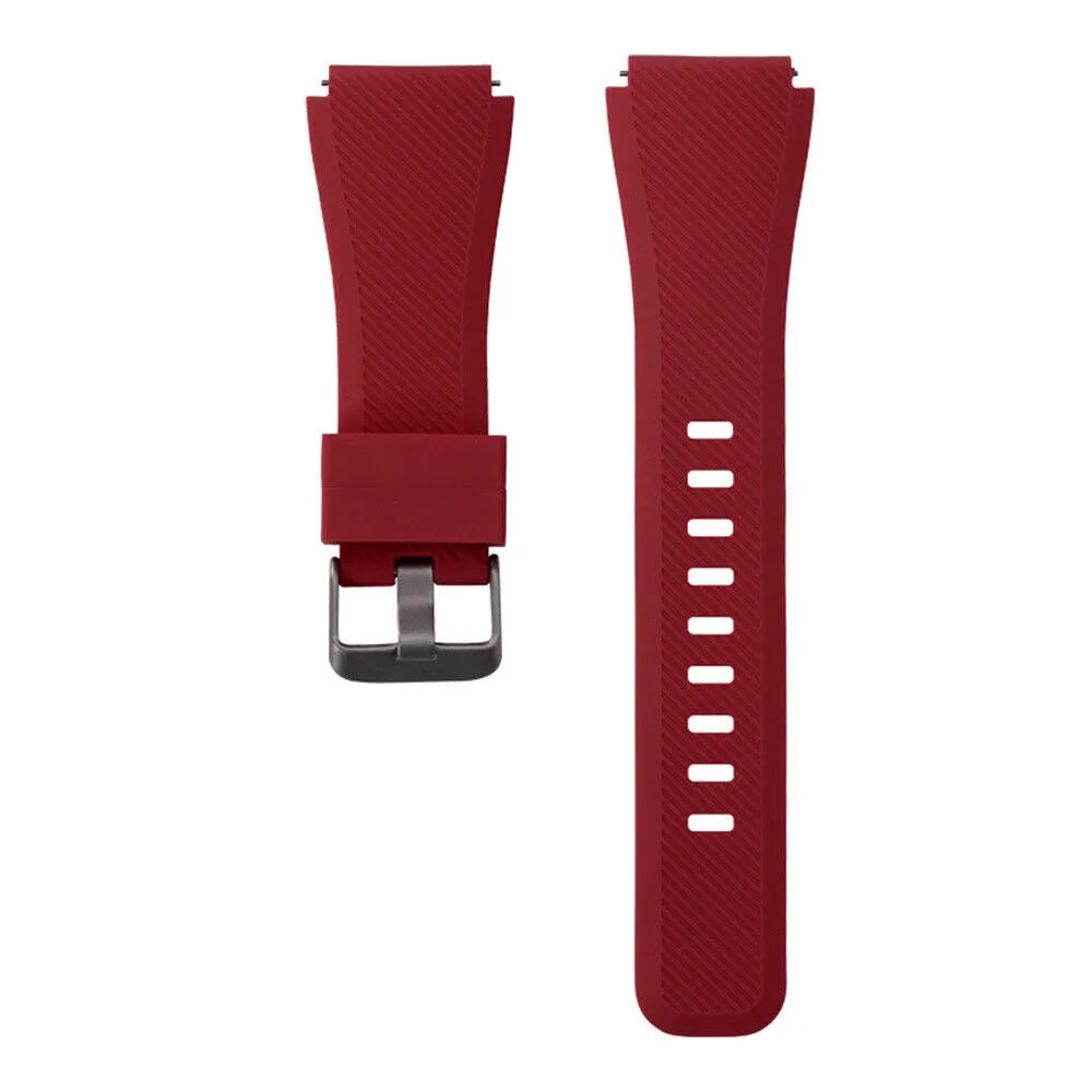 Coros Apex 42mm Twill Silicone Strap (Wine Red)