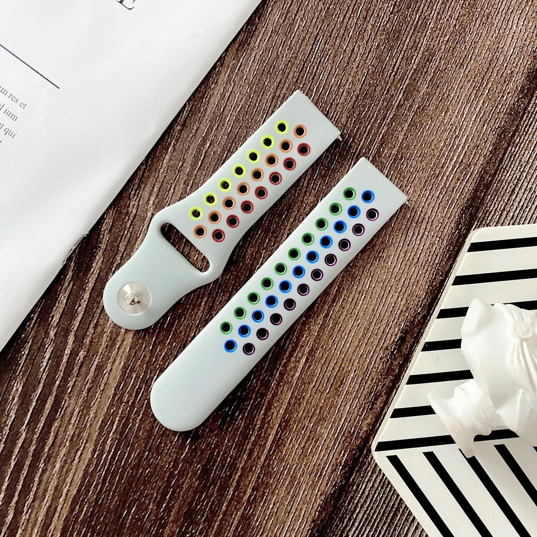 Coros Apex 2 Sport Strap (White/Colourful)