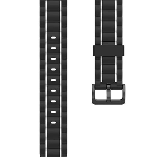 Gard Pro Health Smartwatch 3 - 48mm Sport Strap with Buckle (Black/White)