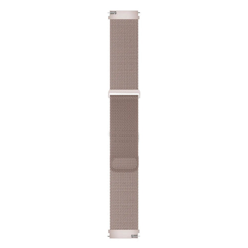 Milanese Strap, pink, laid flat, joined, direct top view