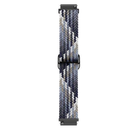 Nylon Adjustable Braided Strap, laid flat, joined, direct top view