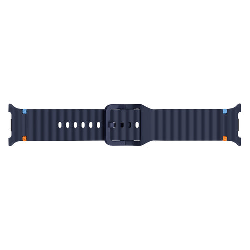 Samsung Galaxy Watch 9 - 40mm Wave Silicone Strap (Dark Blue)