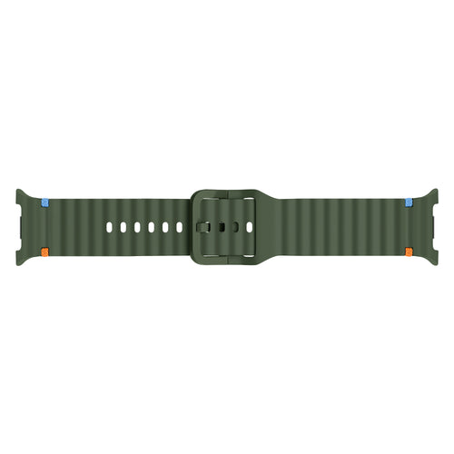 Samsung Galaxy Watch 9 - 40mm Wave Silicone Strap (Army Green)