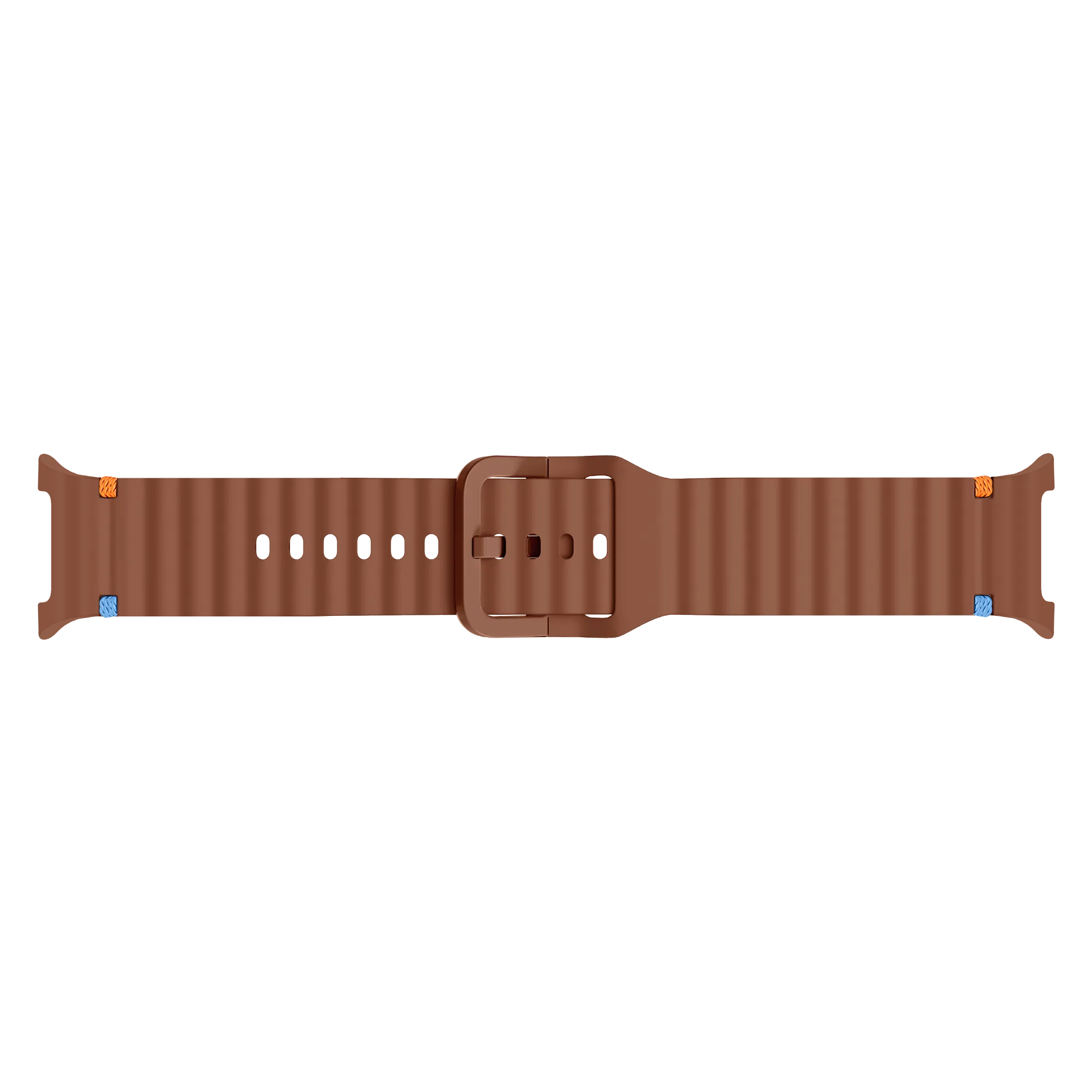 Samsung Galaxy Watch 8 - 44mm Wave Silicone Strap (Brown)