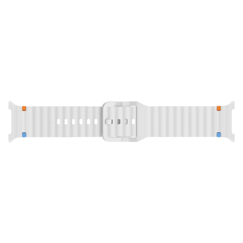 Samsung Galaxy Watch 8 Classic Wave Silicone Strap (White)