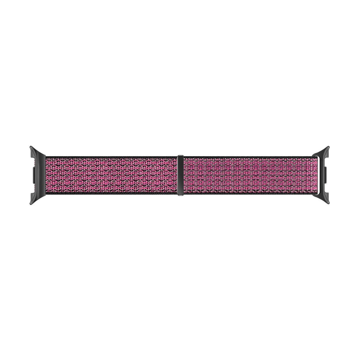 Nylon Strap, berry, laid flat, joined, direct top view