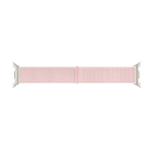 Nylon Strap, light pink, laid flat, joined, direct top view