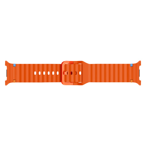 Samsung Galaxy Watch 8 - 44mm Wave Silicone Strap (Orange)