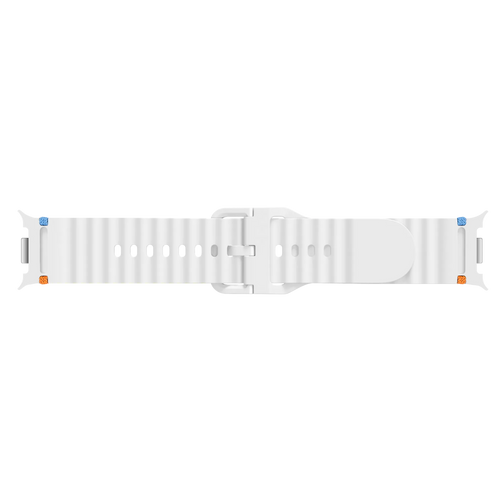 Samsung Galaxy Watch 8 - 44mm Wave Silicone Strap (White)
