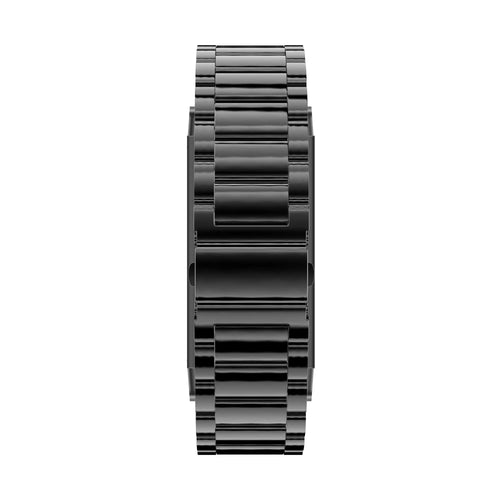 Steel Strap 'Classic', black, laid flat, joined, direct top view