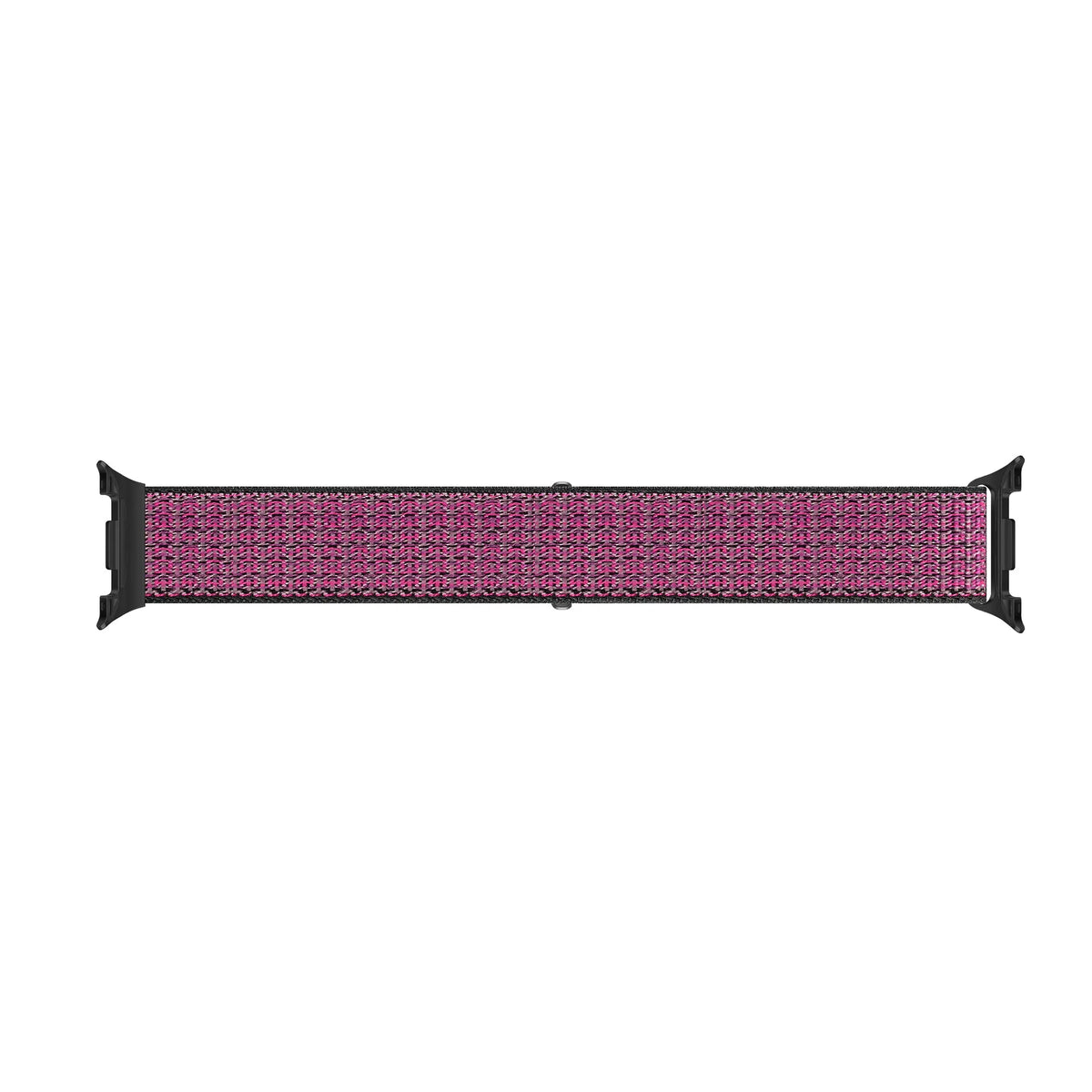 Nylon Strap, berry, laid flat, joined, direct top view