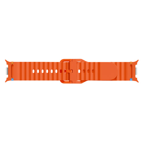 Samsung Galaxy Watch 9 - 40mm Wave Silicone Strap (Orange)