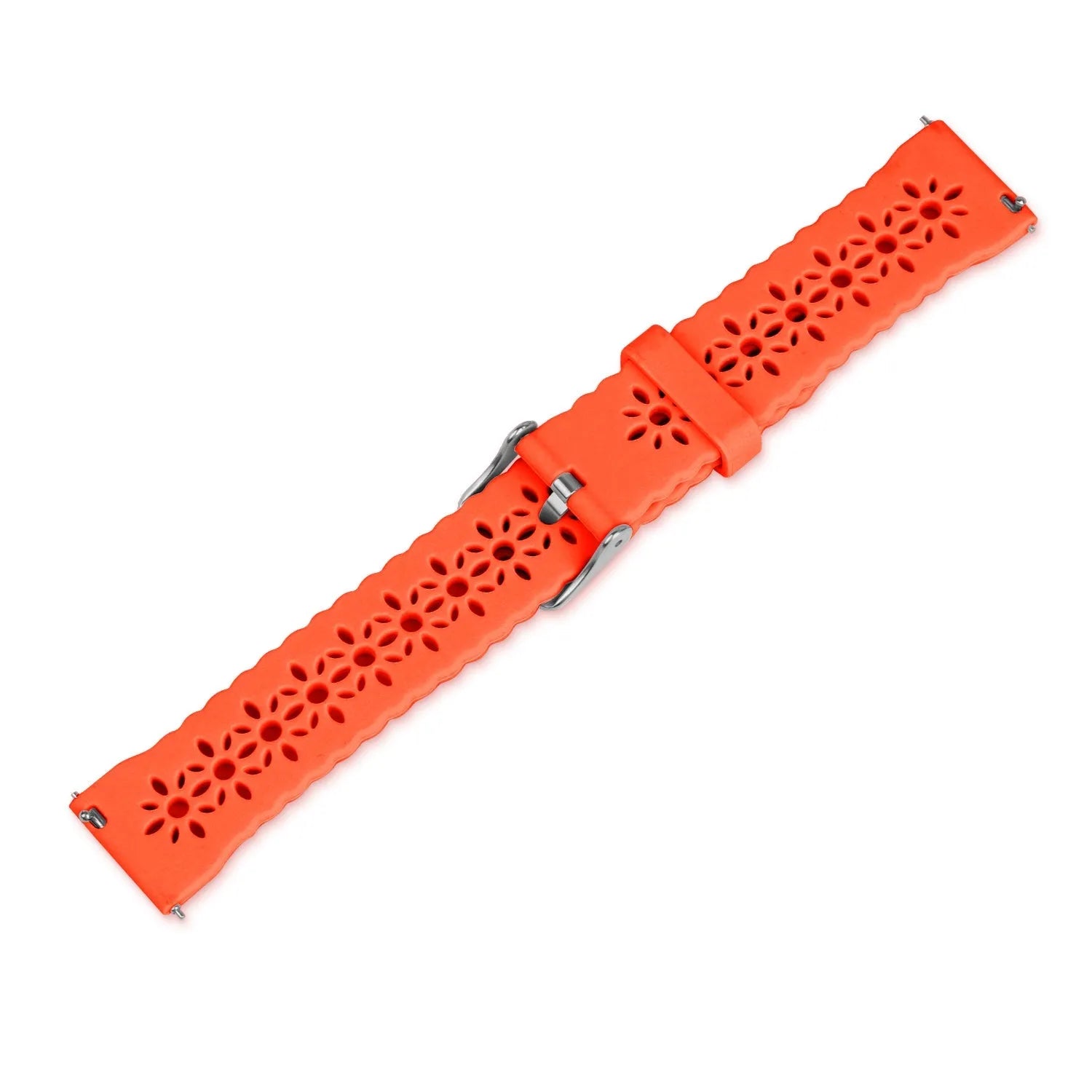 Coros Pace 2 Patterned Silicone Strap (Orange)