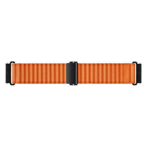 Outdoor Nylon Strap, orange, laid flat, joined, direct top view