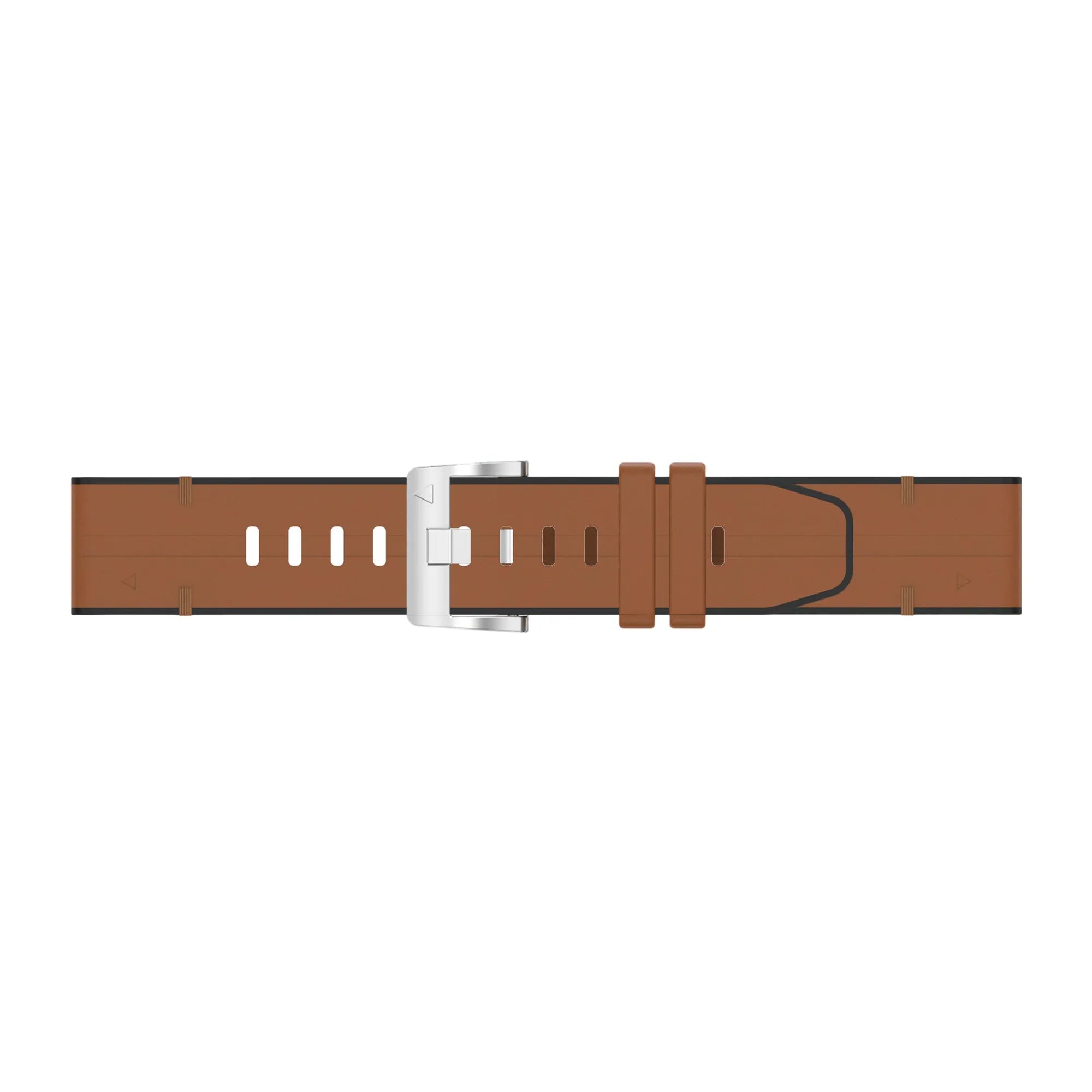 Garmin Fenix E Leather Hybrid Strap (Brown)