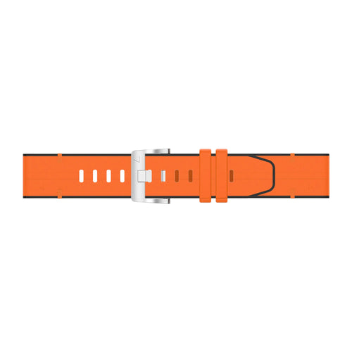 Garmin Enduro 1 / 2 / 3 Leather Hybrid Strap (Orange)