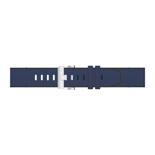 Garmin Enduro 1 / 2 / 3 Leather Hybrid Strap (Blue)