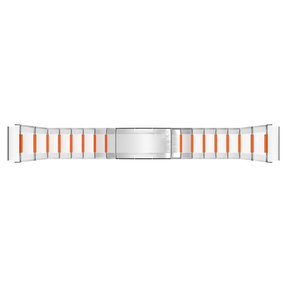 Oppo Watch X2 'One Push' Steel Hybrid Strap (Titanium/Orange)