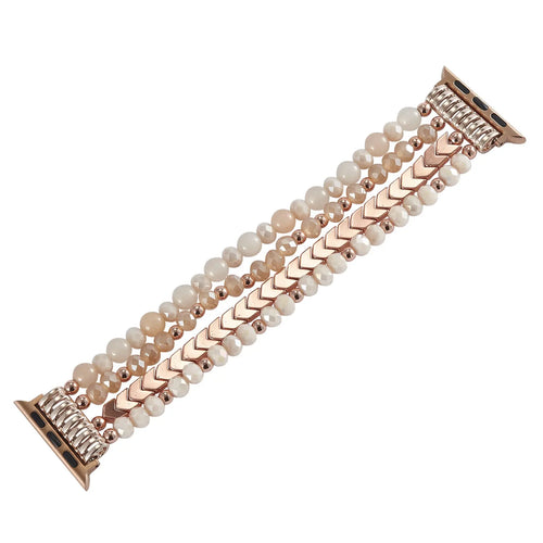 Apple Watch Beaded Strap (Rose Gold)