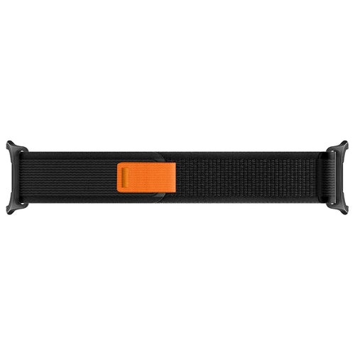 Trail Nylon Strap, black, laid flat, joined, direct top view