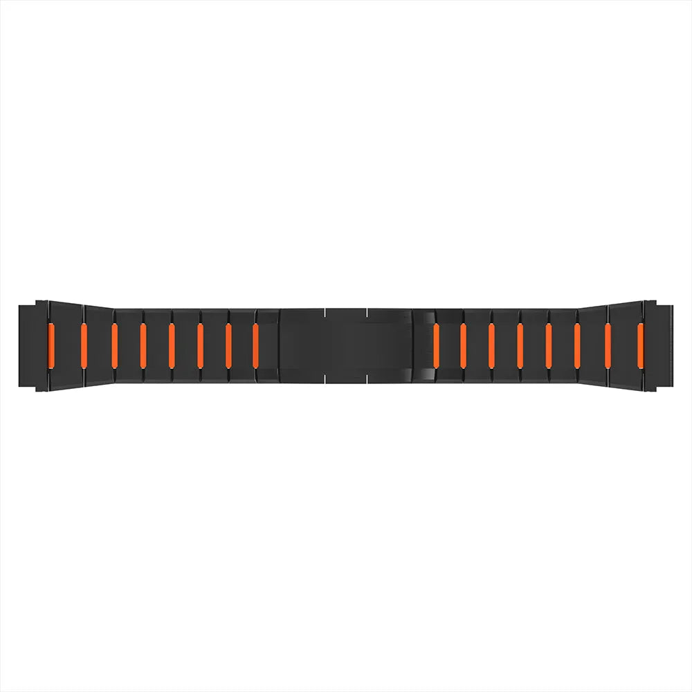 Polar Grit X2 Pro 'One Push' Steel Hybrid Strap (Black/Orange)