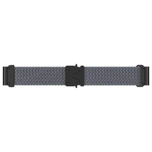 Garmin Forerunner 970 Braided Strap P-Buckle (Dark Grey with Black)