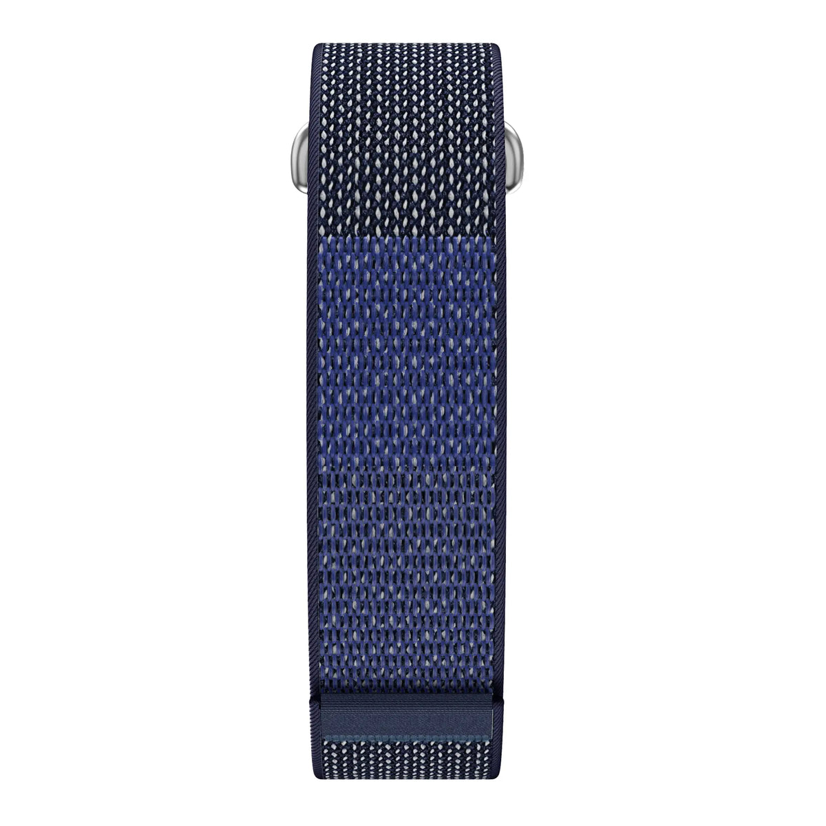 Nylon Strap 'Classic', azure blue, laid flat, joined, direct top view