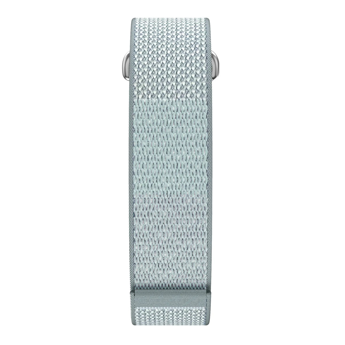 Nylon Strap 'Classic', mist blue, laid flat, joined, direct top view