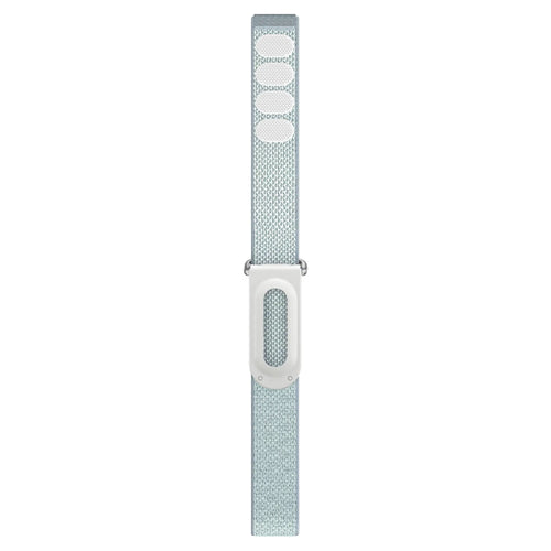 Nylon Strap 'Classic', mist blue, laid flat, joined, direct top view