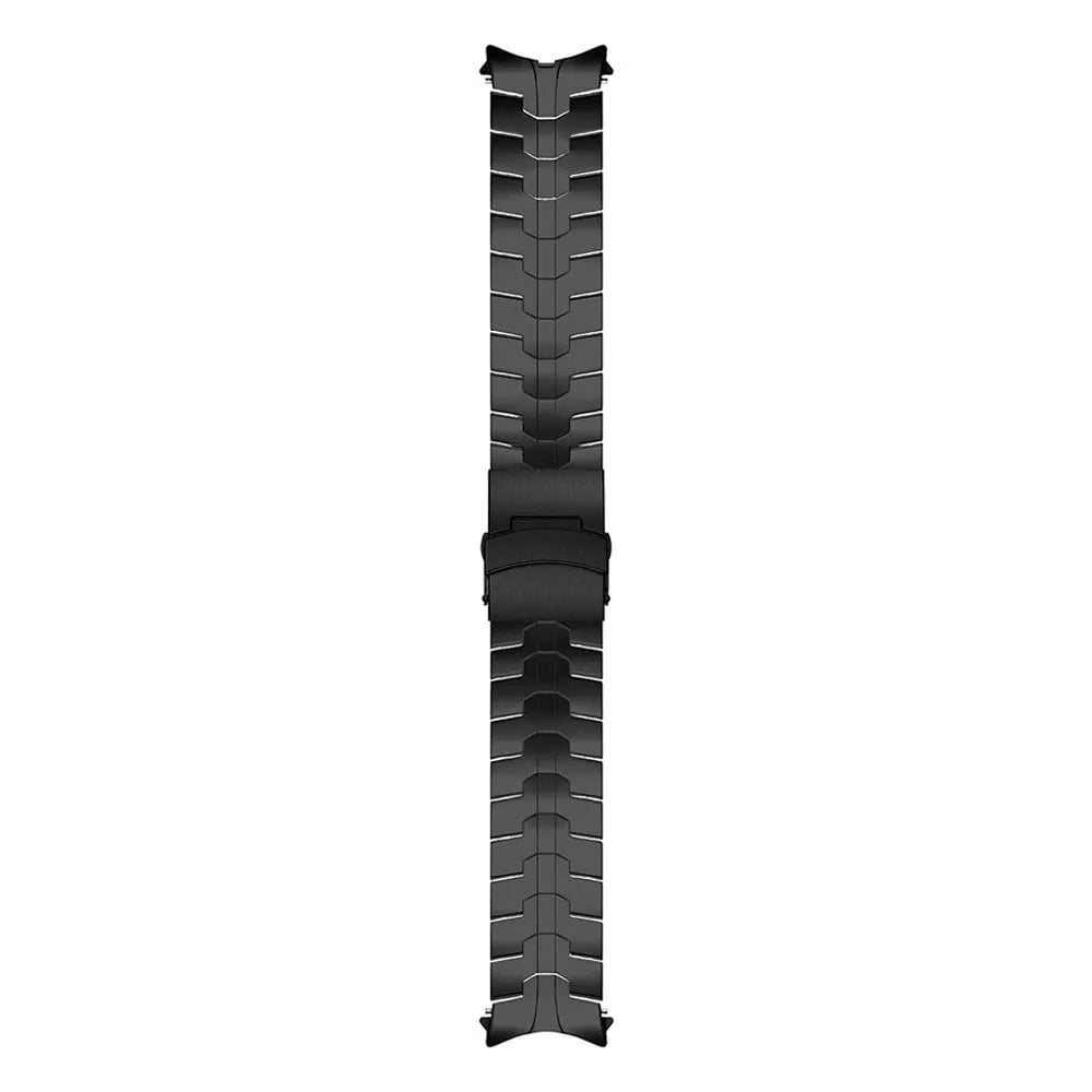 Steel Iron Strap, black, laid flat, joined, direct top view