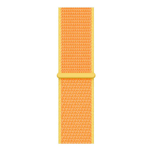 Nylon Strap, light yellow, laid flat, joined, direct top view
