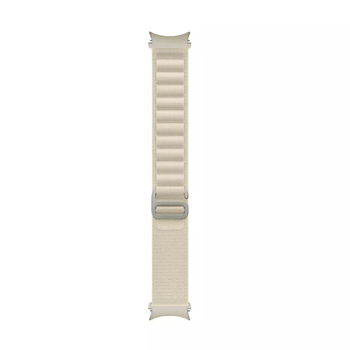 Alpine Nylon Strap, starlight, laid flat, joined, direct top view