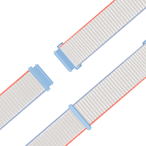 Bandz Garmin Vivoactive 4s Nylon Loop Strap (Milk White)