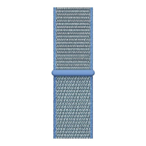Nylon Strap, blue, laid flat, joined, direct top view