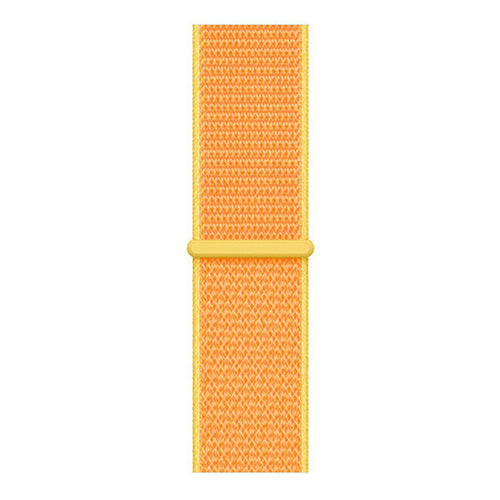 Nylon Strap, light yellow, laid flat, joined, direct top view