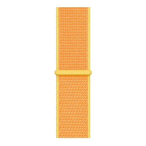Nylon Strap, light yellow, laid flat, joined, direct top view