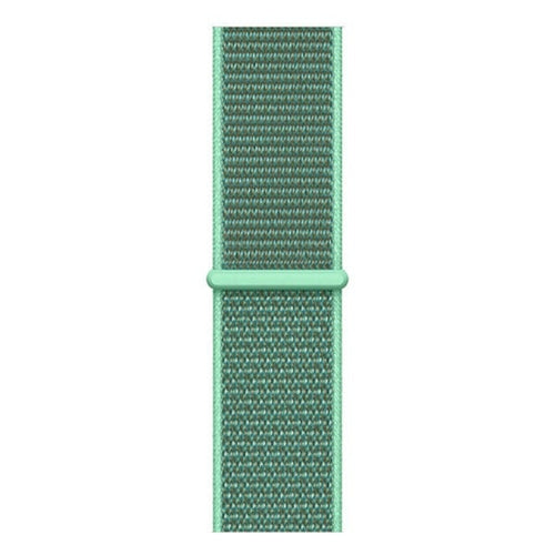 Nylon Strap, mint, laid flat, joined, direct top view