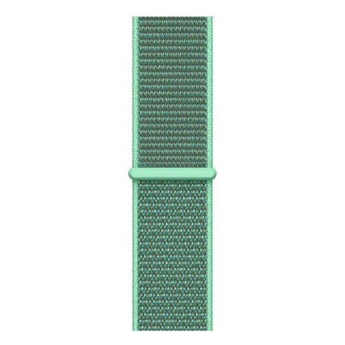 Nylon Strap, mint, laid flat, joined, direct top view