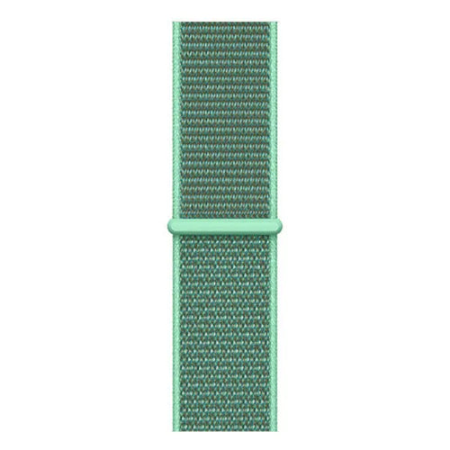 Nylon Strap, mint, laid flat, joined, direct top view
