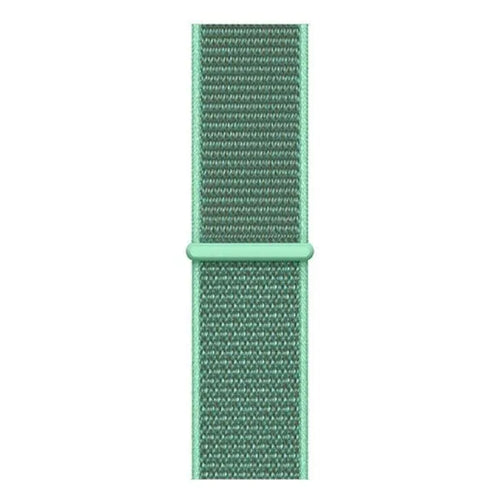 Nylon Strap, mint, laid flat, joined, direct top view