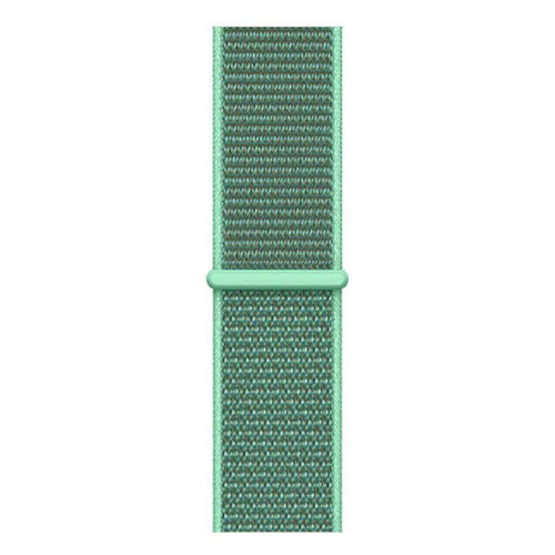 Nylon Strap, mint, laid flat, joined, direct top view